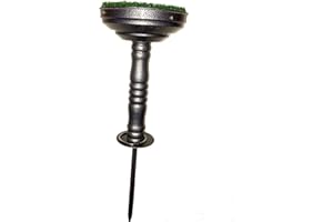 ALTAWASH Falconeria Blocco in Acciaio Inox 20,3 cm persico con Erba Sintetica, Completamente Portatile