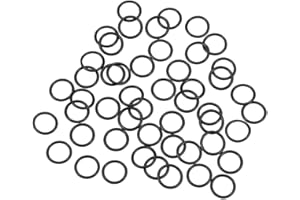 SOURCING MAP Sourcingmap, O-ring in gomma nitrilica, diametro 8,5 mm, diametro 6,5 mm, spessore 1 mm, guarnizione metrica Buna-N, confezione da 50