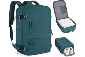 HPLQQ Zaino Bagaglio a Mano Ryanair 40x20x25 Zaino Aereo Borse da Cabina per Easyjet 45x36x20 Zaino da Viaggio donna con porta ricarica USB, Borsa da Viaggio aereo Zaino Computer Impermeabile Casual Daypack