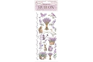 Stamperia Lavender Rub-on, Multicolore, Assorted