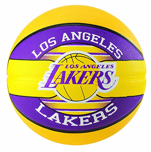 Spalding NBA Team L.A. Lakers 83-585Z Balón de Baloncesto, Unisex, 5