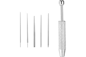 Lyreh Piercing Taper Narzędzie Chwytania Kulek Zmiany Biżuterii, Stal Nierdzewna Diamentowe Pęsety Narzędzie Podnoszenia Biżuterii 16G 18G Płaski Tył Bezgwintowy Trzpień Wkładania do Ucha Nosa Wargi