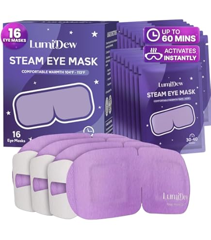 PJYU Verwarmd oogmasker van zijde, warme ogen, gaas voor droge ogen