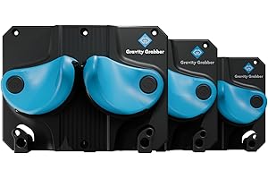 Gravity Grabber Support Mural pour Ski et Snowboard - pour Tout Type de Ski ou Snowboard - Protège Rocker et Extrémités - sans Risques- Cyan