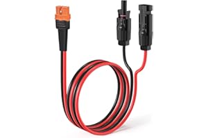 ELFCULB Cavo da 10 AWG 0,6 m a XT60i 2 10 25 35 50 75 30 FT Cavo adattatore da connettore solare a XT60i per centrale elettrica portatile (0,6 m)