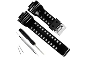 My Time OliBoPo Natural Resin Replacement Watch Band Strap for Casio Mens G-Shock GD120/GA-100/GA-110/GA-100C