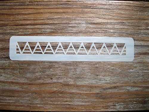 Aztec Triangular Design Crafting Card Making Face Painting Crafting Stencil Approx 14cm x 3cm 190micron Washable Reusable