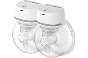 Bellababy Breast Pump,Portable Wireless Wearable Breast Pump,Rechargeable Hands Free Breast Pump Electric with 4 Modes & 6 Levels（2 Pack-24MM）