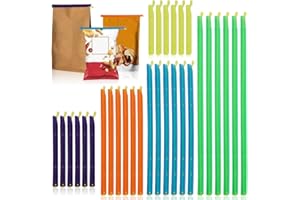 ‎AOREUN Aoreun 30 Stück Verschluss Klammern für Beutel, 5 Größen Bag Sealer Sticks, Snacks Beutel Verschluss klammern, Magic Bag Sealing Sticks Bag Tasche Sealer Clips für Aufbewahren von Lebensmittel
