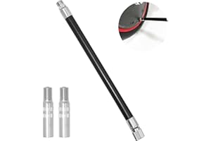 GREACESRIO Extension de Valve, Tuyau de Gonfleur d'Extension en Caoutchouc avec 2pcs Pneu Valve Extension Adaptateur 39 MM, Extension de Valve de Pneu pour Xiaomi M365 Scooter, Trottinette, Vélo, Voiture, Moto