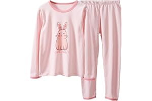 YANWANG Dziewczęce piżamy zestaw 100% bawełna z długim rękawem piżama dla dzieci