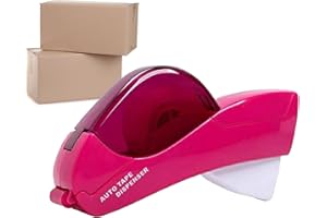 MEINDIN Dévidoir automatique de ruban adhésif de bureau, distributeur de ruban adhésif à déclenchement, coupe-ruban OnePress pour emballer des couvertures de livre, de scrapbooking, de peinture, machine à