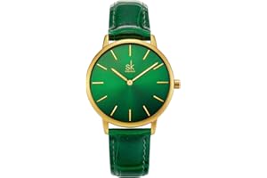 SHENGKE Damen Armbanduhr Kreative Frauen Uhren Marke Uhr Frauen Mesh Kleid Uhr Echtes Leder