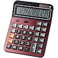 Mengshen Solar Battery Desktop Calculator Large Dual Power Standard Function Business Calculator with 14 Digit Large LCD Display Convenient for Office & Home