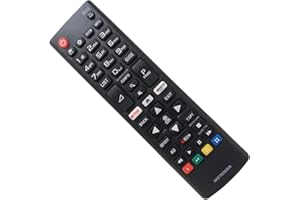 EAESE Mando a Distancia LG Smart TV AKB75095308 Ultra HD con Botones Amazon Netflix Mando a Distancia Universal – 32LJ610V 65UJ634V 49UJ6309 65UJ6309 55UJ6307 55UJ630V 43UJ634V 5UJ634V 4 V