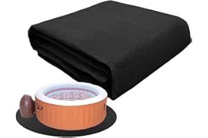 ELINRAT Sol Piscine, Sol pour Spa, Piscine Tapis Bain À Remous pour L'extérieur, Anti Slip Washable Home Felt Mat Portable Spa Pool Accessoires pour Extérieur Ou Intérieur