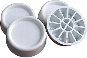 ARISTOS Schwingungsdämpfer gegen Vibration von Waschmaschinen, Trockner und Musik Anlagen – 4x antirutsch Gummipuffer als Absorber und Dämpfer für alle Hersteller