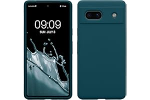 kwmobile Etui kompatybilne z Google Pixel 7a – silikonowe etui na telefon z TPU z miękkim wykończeniem – turkusowe matowe