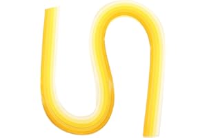 ‎PATIKIL PATIKIL 540 x 10 mm Quilling Papierstreifen Papier Quilling, 120 Stück Origami Fröbelstern Papierstreifen Streifen Set für Kunst, DIY, Handarbeit, Weihnachten, Farbverlauf Hellgelb