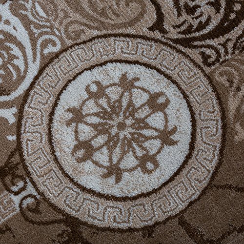 Designer Teppich Modern Meliert Floral Mit Versace Muster Kreise