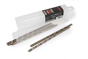 Ferrcan Forets en métal HSS DIN340 M35 cobalt, taille longue, lot de 5 pièces par mesure (4,5 mm)