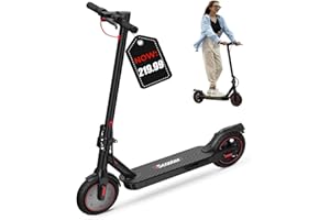 iScooter Electric Scooter, 350W Motor i8/i9 Electric Scooters Adult with Cuise Control, 20-30KM Range, 8.5Inch Tires, 3 Speed Mode, Double Braking System Fast E Scooter for Adults and Teens