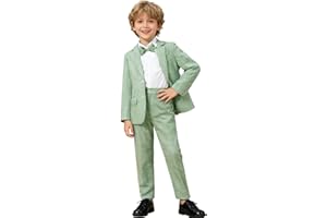 LOLANTA 3 Pezzi Paggetto Bambino Matrimonio,Completo Elegante Ragazzo Cerimonia