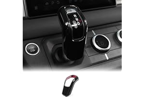 KUNGKIC ABS Für Land Rover Defender 2020-2024 Auto-Schalthebelknauf-Abdeckung Aufkleber Getrieberahmen Auto Zubehör Innere Teile Trim Maßgeschneiderter Fahrzeugdesign (Schwarz)