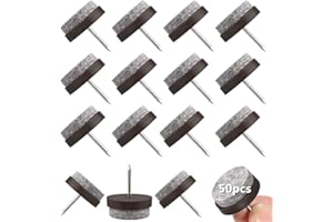 LNMYIC Filzgleiter Stuhl 50 Stück Filzgleiter Nagel Profi Möbelgleiter/Stuhlgleiter Filz zum Nageln für Laminat Parkett Sessel Fiesen- Ø 22 mm