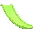 Rebo® Universal Children’s Plastic Garden Wave Slides - 1.2m / 4ft Light Green Slide | OutdoorToys | Gentle Wave Shape, Quick and Easy Installation, Plastic