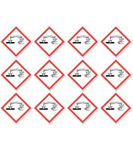 Adesivo Pericolo GHS01 Simbolo Esplosivo 10x10 Cm - Etichetta Autoadesiva Resistente Per Sostanze Esplosive, Laminato UV, Per Autolavaggi