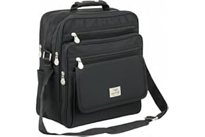 SOTALA Herren Umhängetasche Schultertasche Messenger Flugbegleiter Bag Arbeitstasche Laptoptasche Business Tasche für Büro Arbeit Reisen Schule Uni Freizeit verstellbarer Schultergurt