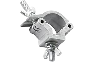 Luwecf Pince d'éclairage professionnelle en aluminium pour événements live, Argent 25 à 30mm