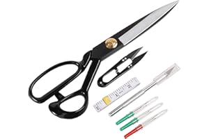 HERBTALE Fabric Scissors 8 Inch Professional Tailor Scissors - Heavy Duty Sewing Scissors for Leather Cutting Industrial Sharp Shears Office Artists Tailors Dressmakers