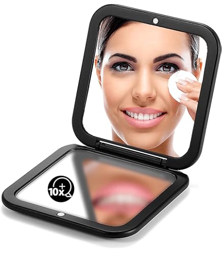 Miroir De Maquillage Grossissant MIYADIVA 30X Avec Lumière LED - Blanc