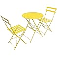 Woodside Aylsha Outdoor Garden Patio Folding Table &ap; Chair Bistro Set