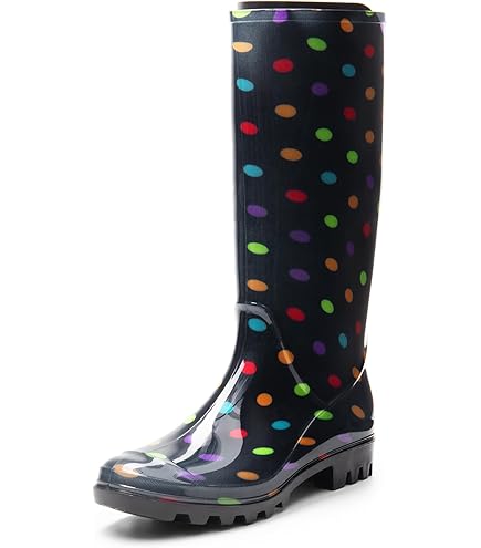 A2Z Femmes Bottes De Pluie Antidérapante Étanche Caoutchouc Galoshes