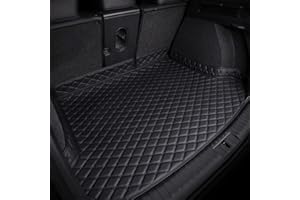 JNLIFT Voiture Tapis de Coffre pour Nissan X-Trail Rogue T33 2022-2025,Tous Temps AntidéRapant ImperméAble Et Durable Bac De Coffre Doublure Protection Accessoires,A/Black