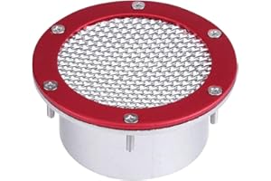 KIMISS Entrata di s sostituzione per o del paraurti della griglia della condotta dell'aria della canalizzazione universale di auto per presa d'aria fredda(rosso)