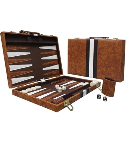 Backgammon Koffer voor Gezelschapsspellen