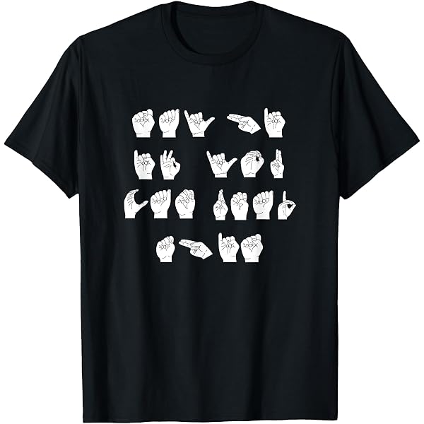 Anbech 'Be Kind' Sign Language & 'Black Lives Matter' Graphic T-Shirt For Women - Short Sleeve Tee