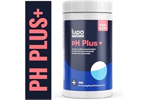 HAGUE GLOBAL Lupo pH Plus Increaser Granules - Increases Water pH Levels By Reducing Acidity - Suitable for all Swimming Pools, Hot Tubs and Spas (1kg Tub)