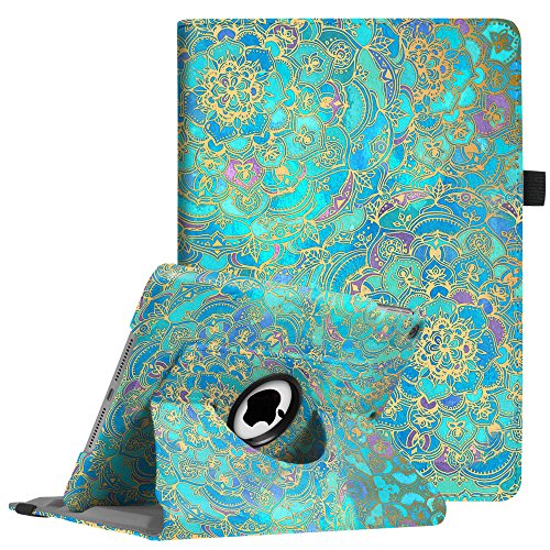 Fintie iPad 9.7 Zoll 2017 / iPad Air Hülle - 360 Grad Rotierend Stand Smart Cover Case Schutzhülle Tasche mit Auto Schlaf / Wach Funktion für Apple iPad 2017 Neue Modell / iPad Air 2013 Modell (Nicht geeignet für iPad Air 2), Jade