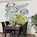 Produktbild Vliestapete Küchentapeten Lime Bubbles - Fototapete Quadrat Vlies Tapete NEU Wandtapete Wandbild Foto 3D Fototapete, Größe HxB: 288cm x 288cm