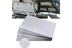 TAKEZUAA 1 Pcs 5mm Car Sound Deadener Deadening Mat,25cm×18cm Noise and Heat Insulation Close Cell Foam Material with Self-Adhesive Auto Waterproof Moistureproof Damping Sheets
