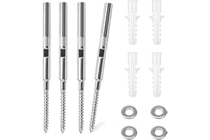 FENGJIAHUI 4 x Schwebende Regalhalterung Unsichtbar Wandregal Halterung Ø8x100mm, Tablarträger 10mm, Versteckte Regalhalterung, Unsichtbar Schwerlast Regalträger Unsichtbar für Bücherregal Wandregale (100MM)