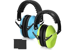 Cexovo Kapselgehörschutz, Ohrmuscheln für Kinder Lärmschutz Kopfhörer Ohrenschützer Kapselgehörschutz Geräuschunterdrückende Kapselgehörschützer SNR 28 Mädchen-3-16 Jahre Passiver Ohrenschützer Kind