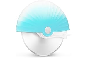 Asdirne Roulette à pizza avec couvercle de protection de lame, amovible et passe au lave-vaisselle