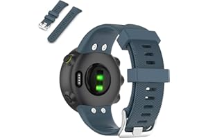 Waekethy Bracelets pour Garmin Forerunner 45/Swim 2, Silicone Sport Remplacement Bracelet de montres Compatible avec Forerunner 45/Swim 2