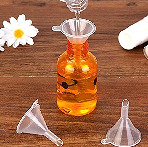 Westeng Mini-Trichter, aus Kunststoff, transparent, 12 Stück, für Küche/Labor/Garage/Auto, 27 mm/6,4 mm - 9